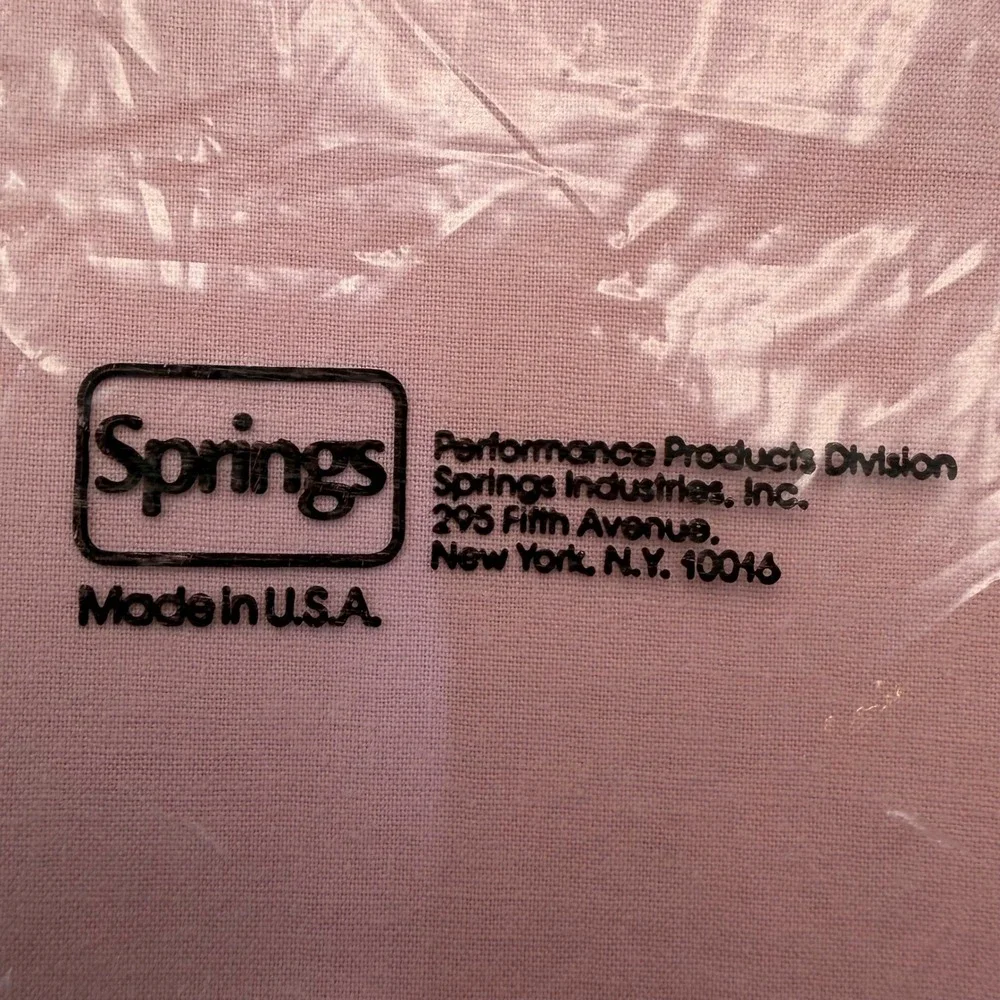 Performance by Springs Pink Percale Pillowcase Set 2 Standard 180 TC No Iron USA